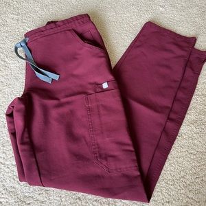Burgundy FIGS yola skinny